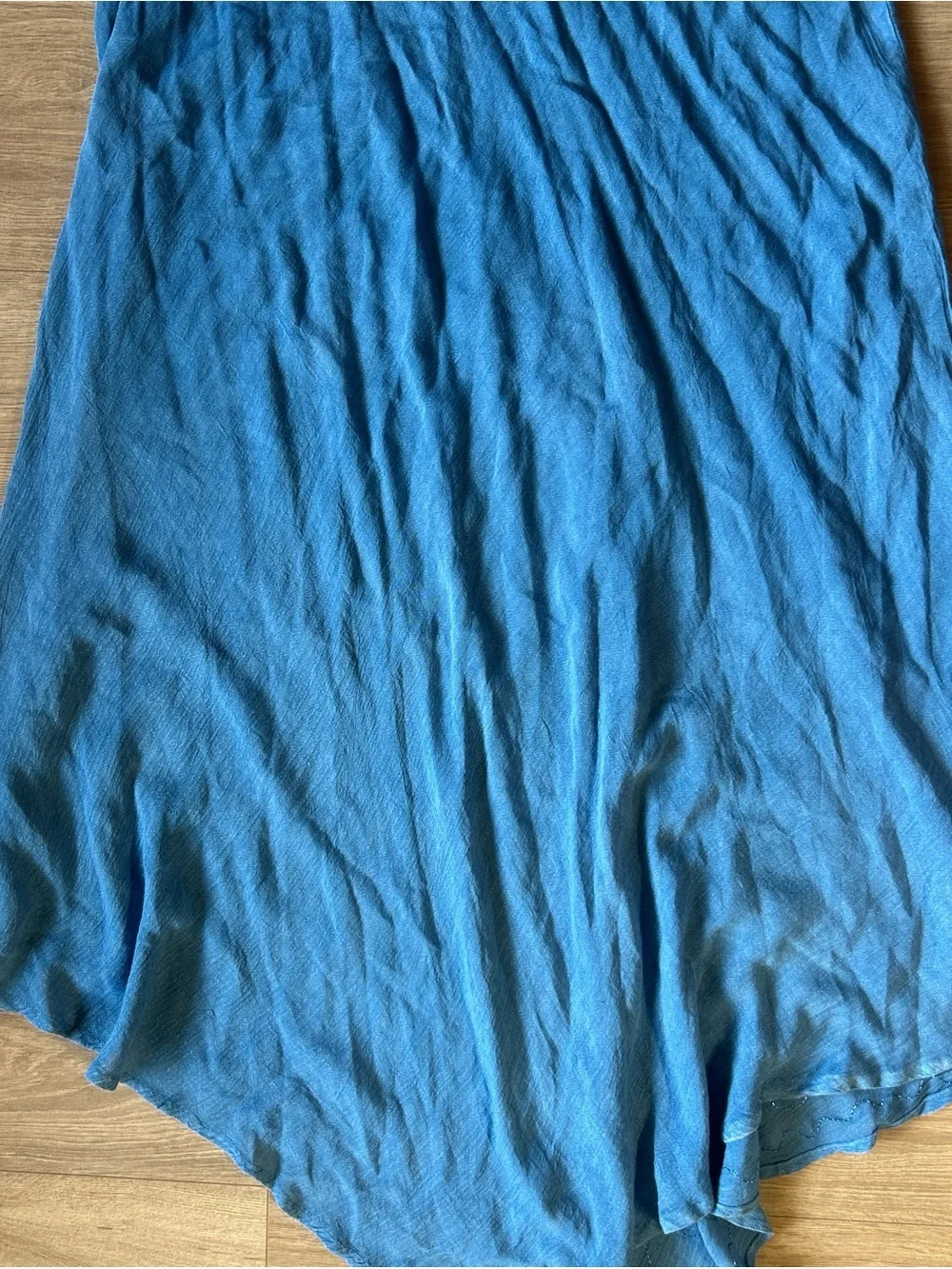 Jessica Taylor Blue Embroidered Lace-Up Women's‎ Dress